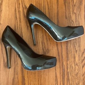 Vince Camuto Black Patent Leather Heels